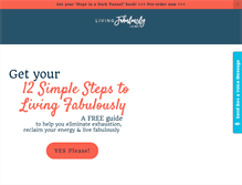 Tablet Screenshot of livingfabulously.com